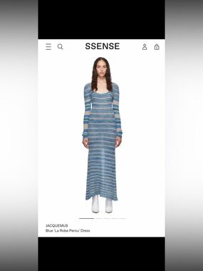 Jacquemus Blue La Robe Perou Dress